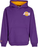 MITCHELL-&-NESS-Felpa-Cappuccio-Uomo-Nba-Premium-Fleece-Vintage-Logo-Hoodie-Ervin-Johnson-Loslak-Purple-da-uomo