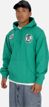MITCHELL-&-NESS-Felpa-Cappuccio-Uomo-Nba-Premium-Fleece-Vintage-Logo-Hoodie-Paul-Pierce-Boscel-Kelly-Green-da-uomo