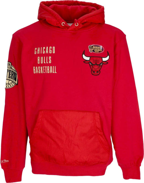 MITCHELL-&-NESS-Felpa-Cappuccio-Uomo-Nba-Team-Og-2.0-Fleece-Hoodie-Vintage-Logo-Chibul-Original-Team-Colors-da-uomo