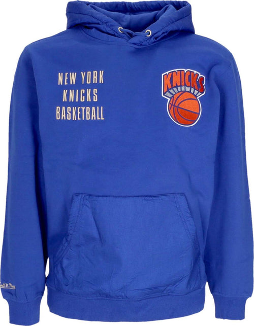 MITCHELL-&-NESS-Felpa-Cappuccio-Uomo-Nba-Team-Og-2.0-Fleece-Hoodie-Vintage-Logo-Neykni-Original-Team-Colors-da-uomo