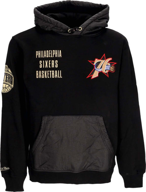 MITCHELL-&-NESS-Felpa-Cappuccio-Uomo-Nba-Team-Og-2.0-Fleece-Hoodie-Vintage-Logo-Phi76e-Original-Team-Colors-da-uomo