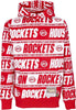 MITCHELL-&amp;-NESS-Felpa-Cappuccio-Uomo-Nba-Teamwrap-Hoodie-Hardwood-Classics-Houroc-Red-da-uomo