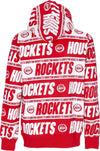 MITCHELL-&-NESS-Felpa-Cappuccio-Uomo-Nba-Teamwrap-Hoodie-Hardwood-Classics-Houroc-Red-da-uomo