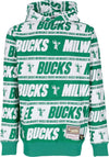 MITCHELL-&-NESS-Felpa-Cappuccio-Uomo-Nba-Teamwrap-Hoodie-Hardwood-Classics-Milbuc-Green-da-uomo