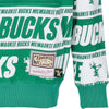 MITCHELL-&-NESS-Felpa-Cappuccio-Uomo-Nba-Teamwrap-Hoodie-Hardwood-Classics-Milbuc-Green-da-uomo