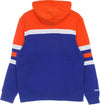 MITCHELL-&-NESS-Felpa-Cappuccio-Uomo-Ncaa-Head-Coach-Hoodie-Flogat-Royal/orange-da-uomo