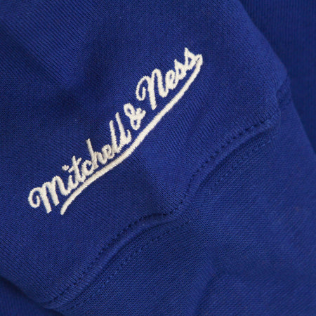 MITCHELL-&amp;-NESS-Felpa-Cappuccio-Uomo-Ncaa-Head-Coach-Hoodie-Flogat-Royal/orange-da-uomo