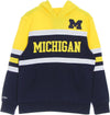 MITCHELL-&-NESS-Felpa-Cappuccio-Uomo-Ncaa-Head-Coach-Hoodie-Msuspa-Navy/yellow-da-uomo