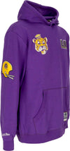 MITCHELL-&-NESS-Felpa-Cappuccio-Uomo-Ncaa-Hometown-Fleece-Hoodie-Loutig-Purple-da-uomo