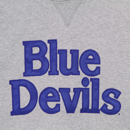 MITCHELL-&amp;-NESS-Felpa-Cappuccio-Uomo-Ncaa-Pinnacle-Heavyweight-Fleece-Hoodie-Dukdev-Royal/grey-da-uomo