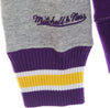 MITCHELL-&-NESS-Felpa-Cappuccio-Uomo-Ncaa-Pinnacle-Heavyweight-Fleece-Hoodie-Loutig-Purple/yellow-da-uomo