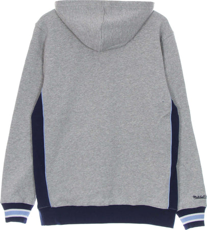 MITCHELL-&amp;-NESS-Felpa-Cappuccio-Uomo-Ncaa-Pinnacle-Heavyweight-Fleece-Hoodie-Unchee-Navy/light-Blue-da-uomo