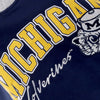 MITCHELL-&-NESS-Felpa-Cappuccio-Uomo-Ncaa-Premium-Vintage-Logo-Fleece-Hoodie-Micwol-Navy-da-uomo