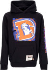 MITCHELL-&-NESS-Felpa-Cappuccio-Uomo-Nfl-Big-Face-7.0-Hoodie-Denbro-Black-da-uomo