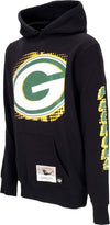 MITCHELL-&-NESS-Felpa-Cappuccio-Uomo-Nfl-Big-Face-7.0-Hoodie-Grepac-Black-da-uomo