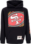 MITCHELL-&-NESS-Felpa-Cappuccio-Uomo-Nfl-Big-Face-7.0-Hoodie-Saf49e-Black-da-uomo