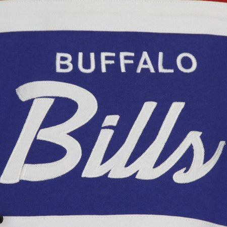 MITCHELL-&amp;-NESS-Felpa-Cappuccio-Uomo-Nfl-Head-Coach-Hoody-Bufbil-Original-Team-Colors-da-uomo