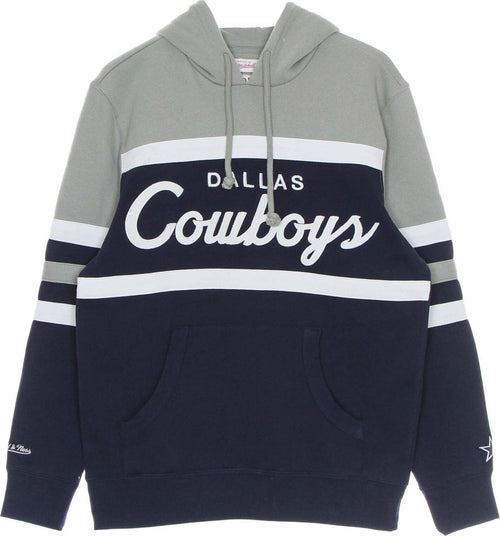 MITCHELL-&-NESS-Felpa-Cappuccio-Uomo-Nfl-Head-Coach-Hoody-Dalcow-Original-Team-Colors-da-uomo