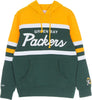 MITCHELL-&amp;-NESS-Felpa-Cappuccio-Uomo-Nfl-Head-Coach-Hoody-Grepac-Original-Team-Colors-da-uomo
