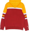 MITCHELL-&-NESS-Felpa-Cappuccio-Uomo-Nfl-Head-Coach-Hoody-Kanchi-Gold/red-da-uomo