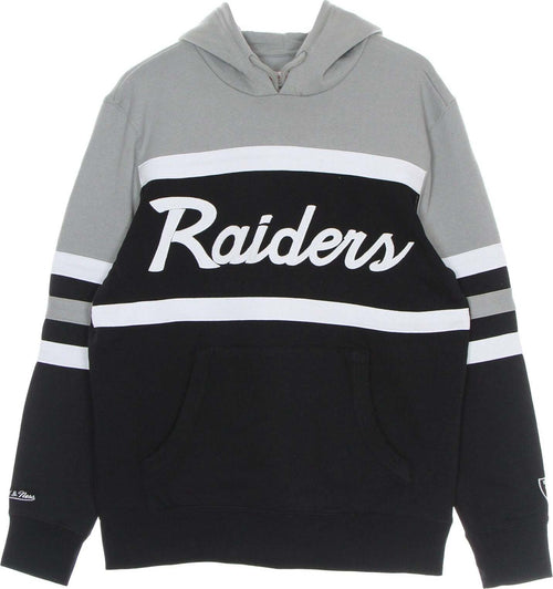 MITCHELL-&-NESS-Felpa-Cappuccio-Uomo-Nfl-Head-Coach-Hoody-Oakrai-Original-Team-Colors-da-uomo
