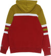 MITCHELL-&-NESS-Felpa-Cappuccio-Uomo-Nfl-Head-Coach-Hoody-Saf49e-Original-Team-Colors-da-uomo