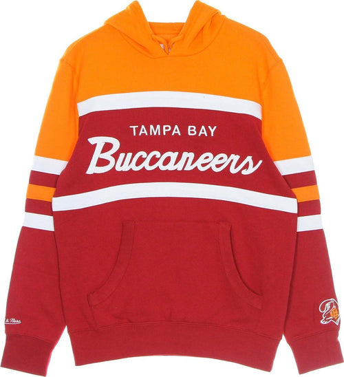 MITCHELL-&-NESS-Felpa-Cappuccio-Uomo-Nfl-Head-Coach-Hoody-Tambuc-Original-Team-Colors-da-uomo