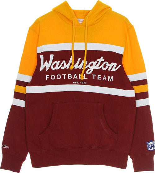 MITCHELL-&-NESS-Felpa-Cappuccio-Uomo-Nfl-Head-Coach-Hoody-Wasfte-Original-Team-Colors-da-uomo