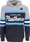 MITCHELL-&-NESS-Felpa-Cappuccio-Uomo-Nfl-Headcoach-Hoodie-Carpan-Black-da-uomo