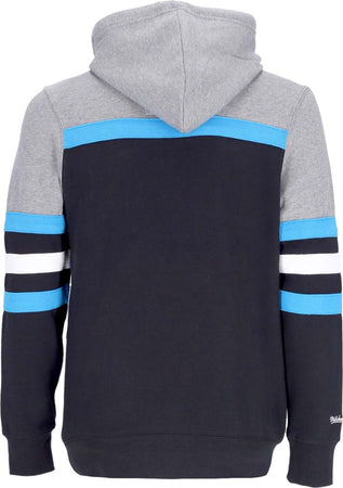 MITCHELL-&amp;-NESS-Felpa-Cappuccio-Uomo-Nfl-Headcoach-Hoodie-Carpan-Black-da-uomo