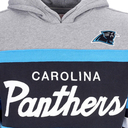 MITCHELL-&amp;-NESS-Felpa-Cappuccio-Uomo-Nfl-Headcoach-Hoodie-Carpan-Black-da-uomo