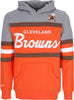 MITCHELL-&amp;-NESS-Felpa-Cappuccio-Uomo-Nfl-Headcoach-Hoodie-Clebro-Orange-da-uomo