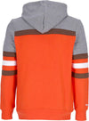 MITCHELL-&-NESS-Felpa-Cappuccio-Uomo-Nfl-Headcoach-Hoodie-Clebro-Orange-da-uomo