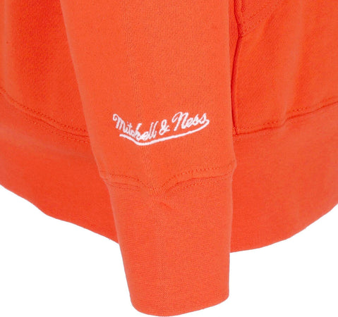 MITCHELL-&amp;-NESS-Felpa-Cappuccio-Uomo-Nfl-Headcoach-Hoodie-Clebro-Orange-da-uomo