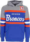 MITCHELL-&-NESS-Felpa-Cappuccio-Uomo-Nfl-Headcoach-Hoodie-Denbro-Royal-da-uomo