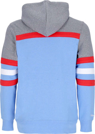 MITCHELL-&amp;-NESS-Felpa-Cappuccio-Uomo-Nfl-Headcoach-Hoodie-Houoil-Light-Blue-da-uomo