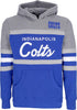 MITCHELL-&amp;-NESS-Felpa-Cappuccio-Uomo-Nfl-Headcoach-Hoodie-Indcol-Royal-da-uomo