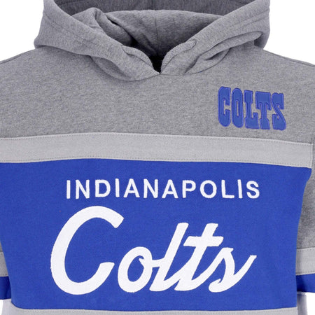 MITCHELL-&amp;-NESS-Felpa-Cappuccio-Uomo-Nfl-Headcoach-Hoodie-Indcol-Royal-da-uomo