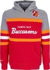 MITCHELL-&-NESS-Felpa-Cappuccio-Uomo-Nfl-Headcoach-Hoodie-Tambuc-Scarlet-da-uomo