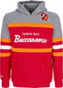 MITCHELL-&amp;-NESS-Felpa-Cappuccio-Uomo-Nfl-Headcoach-Hoodie-Tambuc-Scarlet-da-uomo