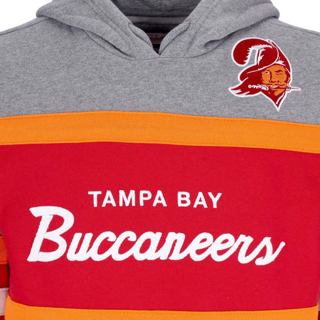 MITCHELL-&amp;-NESS-Felpa-Cappuccio-Uomo-Nfl-Headcoach-Hoodie-Tambuc-Scarlet-da-uomo