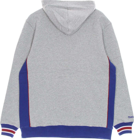 MITCHELL-&amp;-NESS-Felpa-Cappuccio-Uomo-Nfl-Pinnacle-Heavyweight-Fleece-Hoodie-Bufbil-Grey-Heather/original-Team-Colors-da-uomo