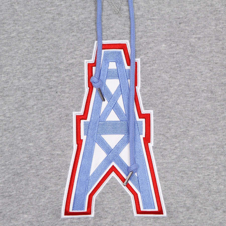 MITCHELL-&amp;-NESS-Felpa-Cappuccio-Uomo-Nfl-Pinnacle-Heavyweight-Fleece-Hoodie-Houoil-Grey-Heather/original-Team-Colors-da-uomo