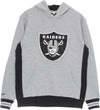 MITCHELL-&-NESS-Felpa-Cappuccio-Uomo-Nfl-Pinnacle-Heavyweight-Fleece-Hoodie-Oakrai-Grey-Heather/original-Team-Colors-da-uomo