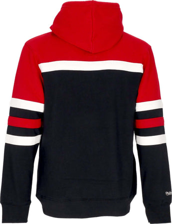 MITCHELL-&amp;-NESS-Felpa-Cappuccio-Uomo-Nhl-Head-Coach-Hoodie-Chibla-Original-Team-Colors-da-uomo