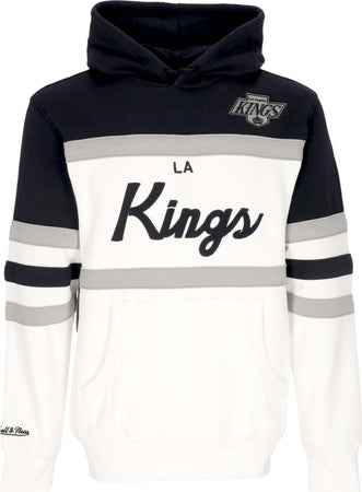 MITCHELL-&amp;-NESS-Felpa-Cappuccio-Uomo-Nhl-Head-Coach-Hoodie-Loskin-Original-Team-Colors-da-uomo