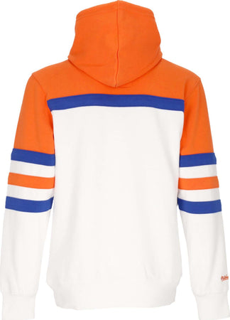 MITCHELL-&amp;-NESS-Felpa-Cappuccio-Uomo-Nhl-Head-Coach-Hoodie-Neyisl-Original-Team-Colors-da-uomo