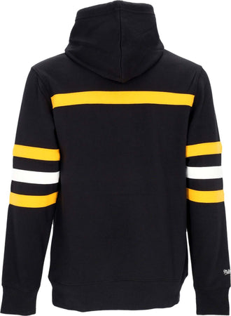MITCHELL-&amp;-NESS-Felpa-Cappuccio-Uomo-Nhl-Head-Coach-Hoodie-Pitpen-Original-Team-Colors-da-uomo