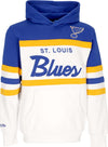 MITCHELL-&-NESS-Felpa-Cappuccio-Uomo-Nhl-Head-Coach-Hoodie-Stlblu-Original-Team-Colors-da-uomo