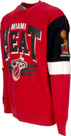 MITCHELL-&-NESS-Felpa-Girocollo-Uomo-Nba-All-Over-Crew-3.0-Miahea-Original-Team-Colors-da-uomo